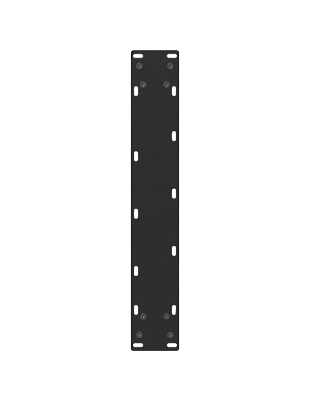 Gambe per tavolo da bar nere 2 pz 50x(110-111) cm in acciaio