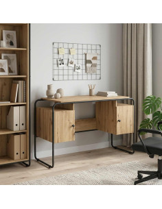 Scrivania con Spazio di Archiviazione Rovere Artigianale