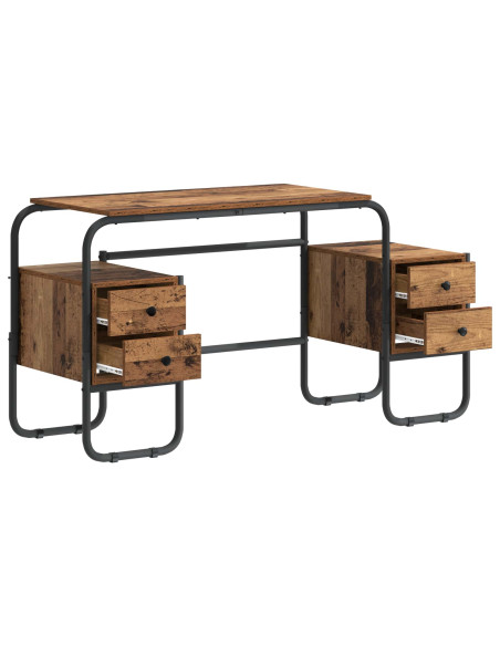 Scrivania con Spazio di Archiviazione Legno di quercia