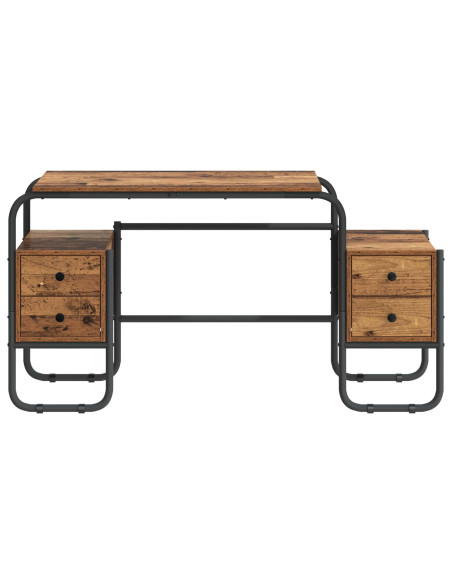 Scrivania con Spazio di Archiviazione Legno di quercia