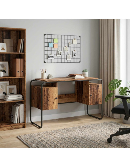 Scrivania con Spazio di Archiviazione Legno di quercia