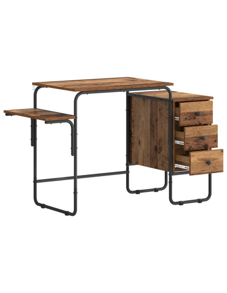 Scrivania con Spazio di Archiviazione Legno di quercia