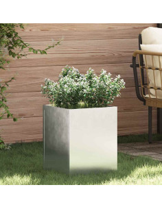 Vaso da giardino Acciaio zincato 32 x 32 x 40 cm