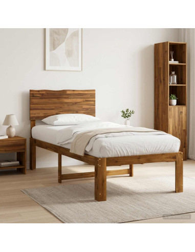 Letto Singolo con Testiera ROSTOCK Naturale 90 x 190 cm