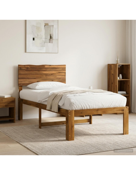 Letto Singolo con Testiera ROSTOCK Naturale 80 x 200 cm