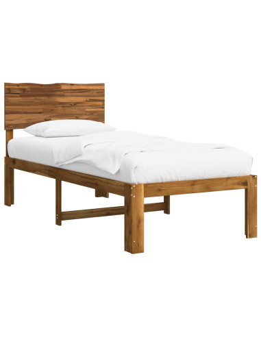 Letto Singolo con Testiera ROSTOCK Naturale 90 x 190 cm