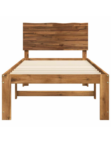 Letto Singolo con Testiera ROSTOCK Naturale 90 x 190 cm