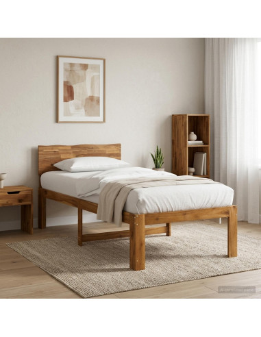 Letto Singolo con Testiera ROSTOCK Naturale 80 x 200 cm