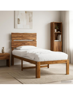 Letto Singolo con Testiera ROSTOCK Naturale 80 x 200 cm