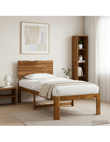 Letto Singolo con Testiera ROSTOCK Naturale 75 x 190 cm
