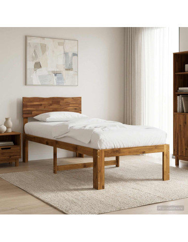 Letto Singolo con Testiera ROSTOCK Naturale 75 x 190 cm