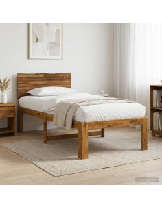 Letto Singolo con Testiera ROSTOCK Naturale 75 x 190 cm
