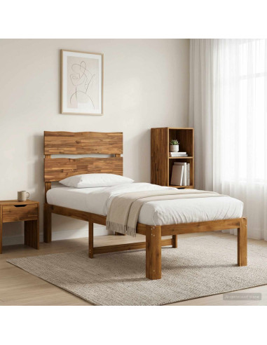 Letto Singolo con Testiera ROSTOCK Naturale 75 x 190 cm