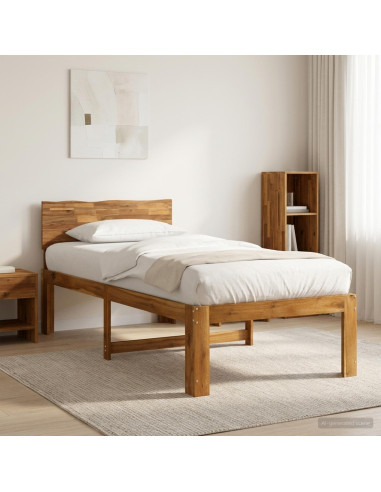 Letto Singolo con Testiera ROSTOCK Naturale 100 x 200 cm