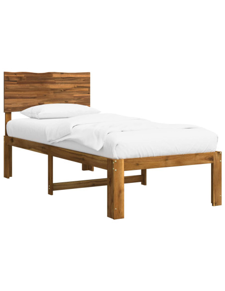 Letto Singolo con Testiera ROSTOCK Naturale 75 x 190 cm