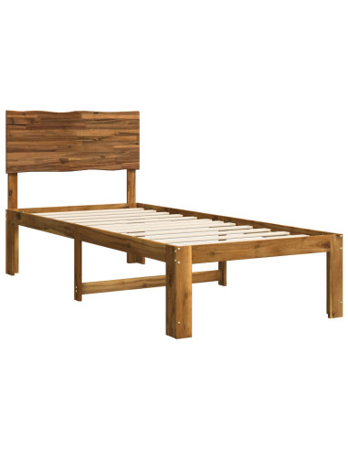Letto Singolo con Testiera ROSTOCK Naturale 75 x 190 cm