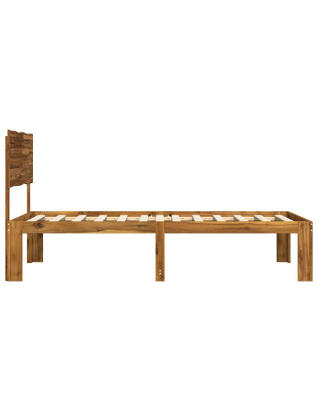 Letto Singolo con Testiera ROSTOCK Naturale 75 x 190 cm