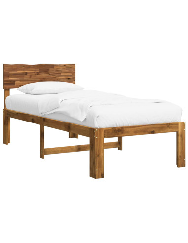 Letto Singolo con Testiera ROSTOCK Naturale 75 x 190 cm