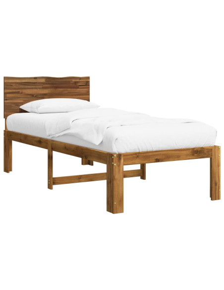 Letto Singolo con Testiera ROSTOCK Naturale 75 x 190 cm