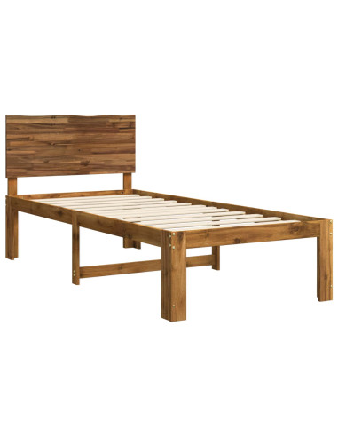 Letto Singolo con Testiera ROSTOCK Naturale 75 x 190 cm