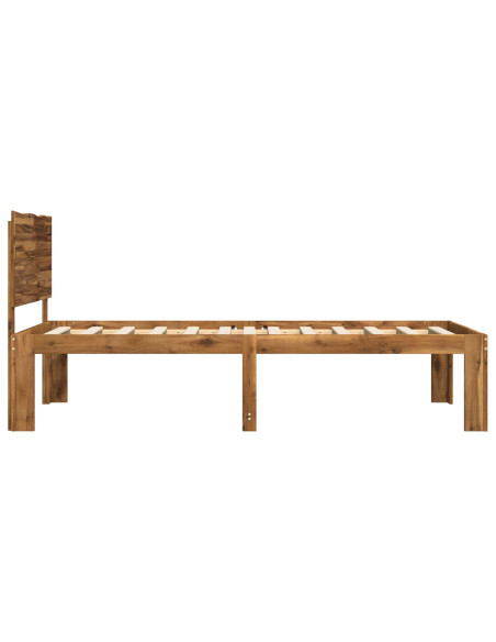 Letto Singolo con Testiera ROSTOCK Naturale 75 x 190 cm