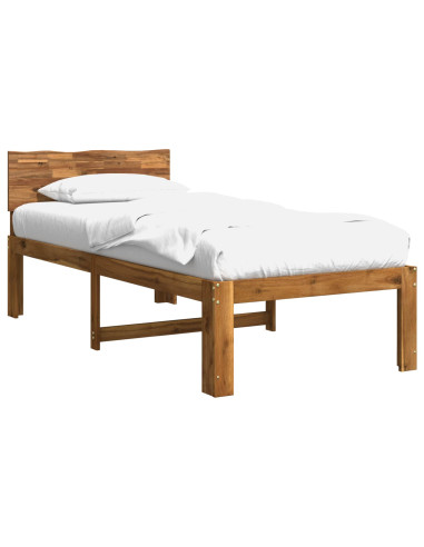 Letto Singolo con Testiera ROSTOCK Naturale 100 x 200 cm