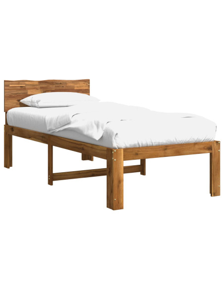 Letto Singolo con Testiera ROSTOCK Naturale 100 x 200 cm