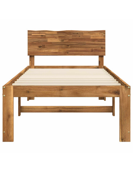 Letto Singolo con Testiera ROSTOCK Naturale 100 x 200 cm