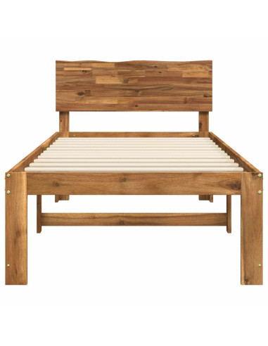 Letto Singolo con Testiera ROSTOCK Naturale 100 x 200 cm