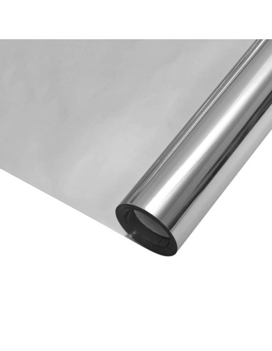 Pellicola per Finestra Solare Riflettente Statica Argento PVC