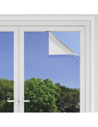 Pellicola per Finestra Solare Riflettente Statica Argento PVC