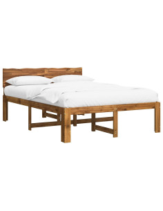 Letto matrimoniale con testiera ROSTOCK Naturale 120 x 200 cm 2