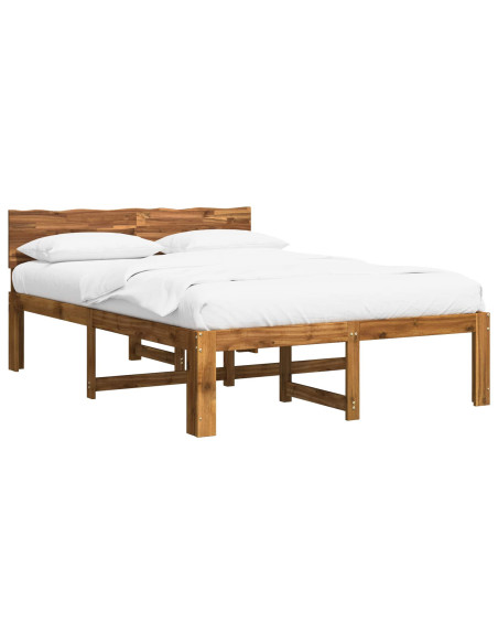 Letto matrimoniale con testiera ROSTOCK Naturale 120 x 200 cm