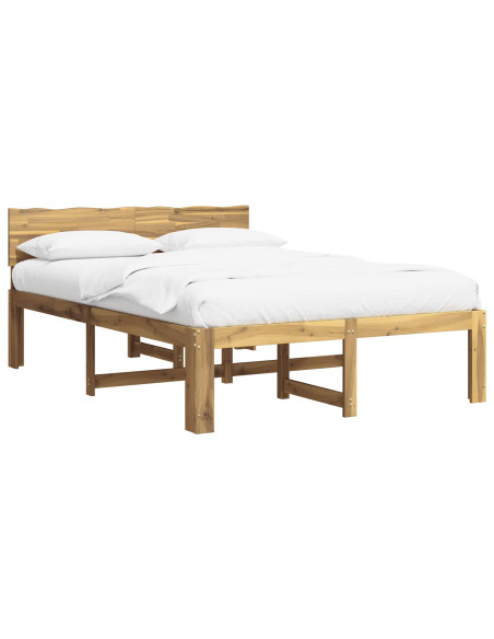 Letto matrimoniale con testiera ROSTOCK Bianco 120 x 200 cm