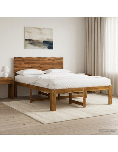 Letto matrimoniale con testiera ROSTOCK Naturale 135 x 190 cm