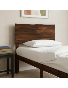 Testiera con bordo vivo ROSTOCK Marrone Scuro 100 cm