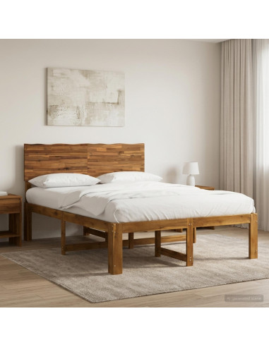Letto matrimoniale con testiera ROSTOCK Naturale 120 x 190 cm