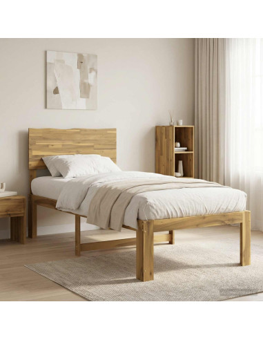 Letto Singolo con Testiera ROSTOCK Bianco 80 x 200 cm