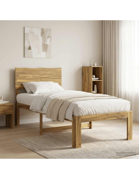 Letto Singolo con Testiera ROSTOCK Bianco 80 x 200 cm