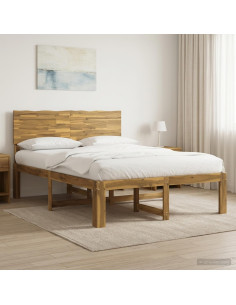 Letto matrimoniale con testiera ROSTOCK Bianco 120 x 200 cm