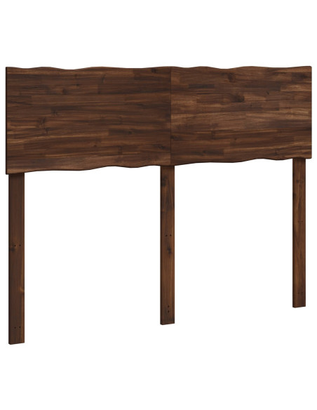 Testiera con bordo vivo ROSTOCK Marrone Scuro 120 cm