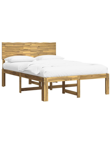 Letto matrimoniale con testiera ROSTOCK Bianco 120 x 190 cm