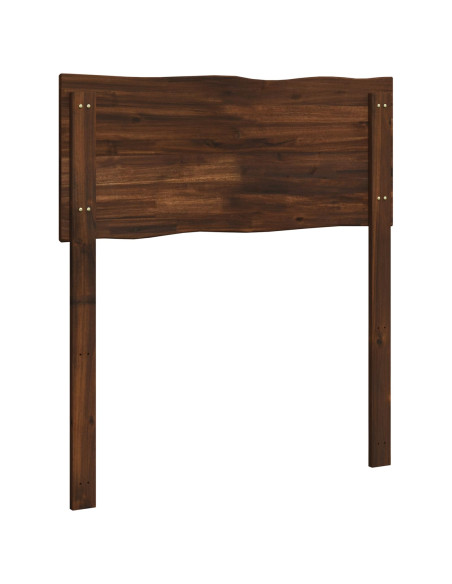 Testiera con bordo vivo ROSTOCK Marrone Scuro 100 cm