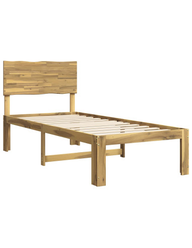 Letto Singolo con Testiera ROSTOCK Bianco 80 x 200 cm