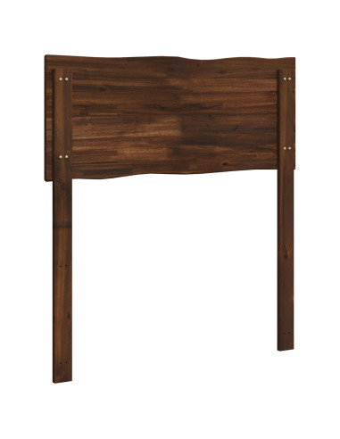 Testiera con bordo vivo ROSTOCK Marrone Scuro 90 cm