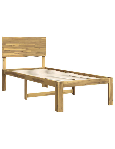Letto Singolo con Testiera ROSTOCK Bianco 100 x 200 cm