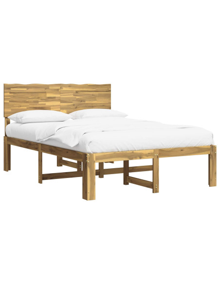 Letto matrimoniale con testiera ROSTOCK Bianco 120 x 200 cm