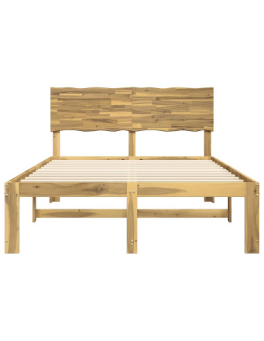 Letto matrimoniale con testiera ROSTOCK Bianco 120 x 200 cm