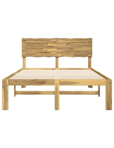 Letto matrimoniale con testiera ROSTOCK Bianco 120 x 200 cm