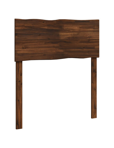 Testiera con bordo vivo ROSTOCK Marrone Scuro 75 cm
